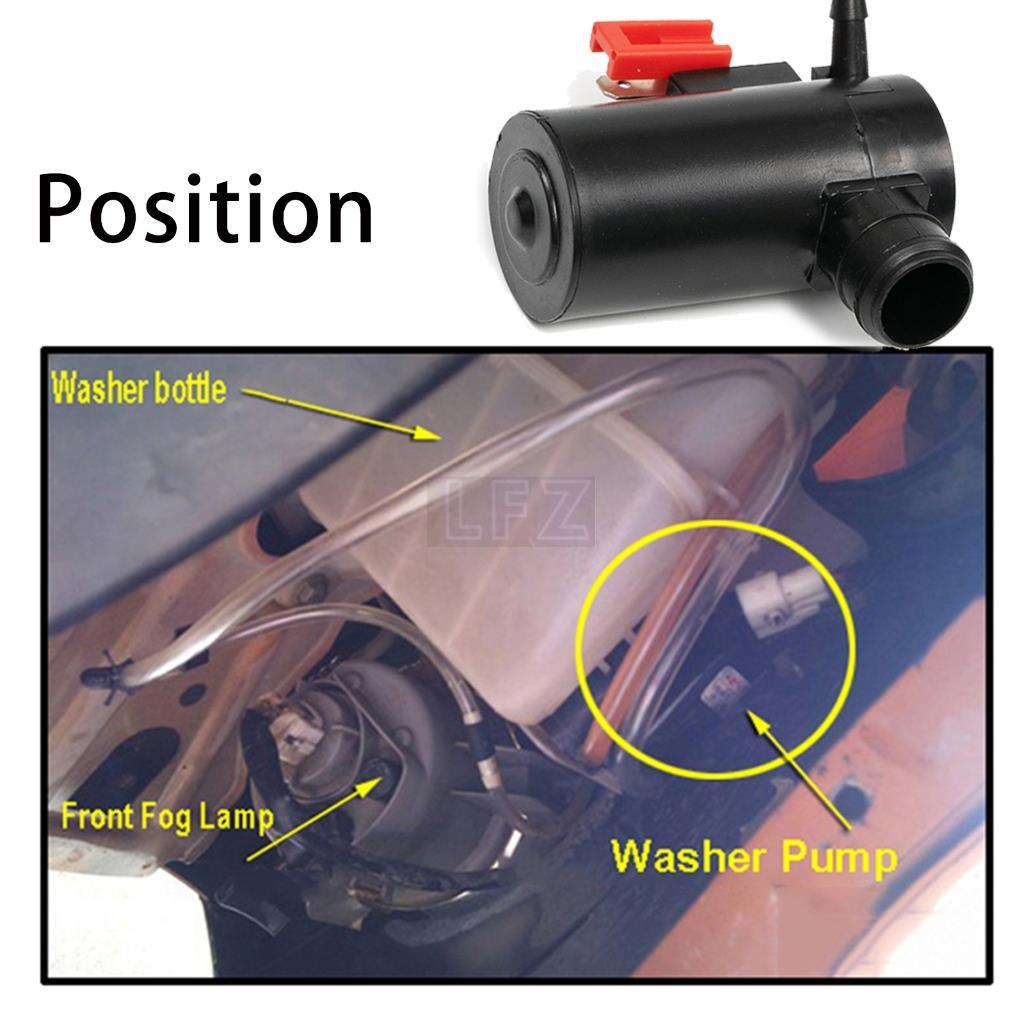รถด้านหน้าด้านหลังกระจก Wiper เครื่องซักผ้าปั๊มมอเตอร์ Liquid Outlet สําหรับ Subaru Impreza Legacy F
