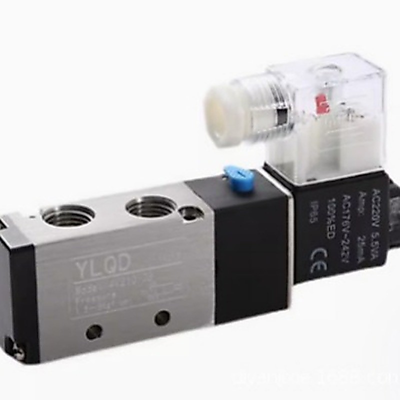 YLQD นิวเมติกโซลินอยด์วาล์ว 4V210-08 AC220V 4V210-08 DC24V 4V110-06 DC24V