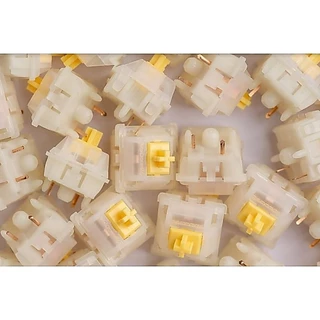 [พร้อมส่ง] Gateron Milky Yellow PRO - Factory Lubed - Linear Switch 5 pin ลูบ​มาแล้วจากโรงงาน​ สวิตช์​ ​คีย์บอร์ด​