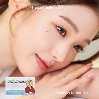 HapaKristin คอนแทคเลนส์ รายเดือน รุ่น Secretive Kristin สี Beige (2pcs/box) มีค่าสายตา Contact Lens