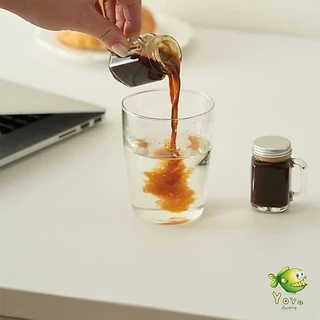 YOYO ขวดแก้วกาแฟ 35ml 120ml ขนาดเล็ก สําหรับใส่ตัวอย่างกาแฟ น้ําผึ้ง mini เอสเปรสโซ่ Coffee cup