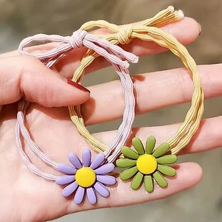 ยางมัดผม ยางรัดผมดอกเดซี่ สีสันน่าารัก