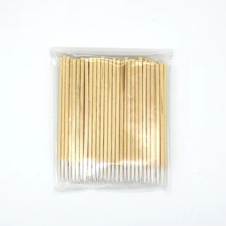 100แท่ง/ซอง Small Cotton Swabs (คัตตอนบัต หัวแหลม) สำลีก้านไม้ สำหรับเช็ดเล็บ แต่งหน้า ราคาถูกสุดๆ