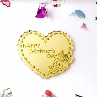 【มาใหม่】ป้ายแท็กอะคริลิค ลาย Happy Mothers Day สีทอง สําหรับตกแต่งเค้ก คัพเค้ก ของขวัญวันแม่ 5 ชิ้น
