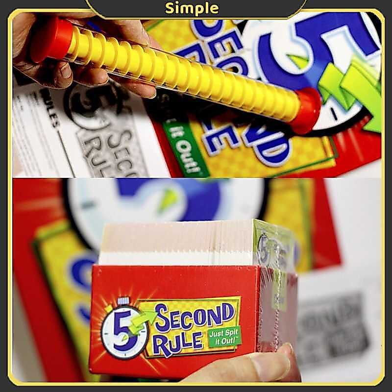 + + 5 Second Rule Board Game For Family Party Game Kid Toy Gift