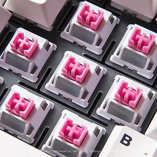 สวิตช์ (35 ตัว) Loga Chathai Nomyen Matcha Nomsod Mechanical Keyboard Switch 35pcs สวิตช์คีย์บอร์ด ชาไทย นมเย็น by UTECH