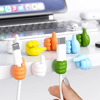Creative Desktop สายชาร์จ traceless adhesive HUB อุปกรณ์จัดการสายเคเบิลข้อมูลที่เก็บสาย Thumb shaped Wire Holder