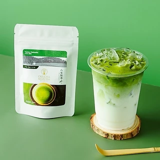 มัทฉะเกรดพรีเมี่ยม Matcha Premium 50 g แบรนด์ Okucha matcha ผงนำเข้าจากญี่ปุ่น