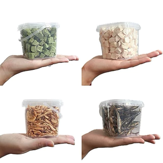 ฟรีซดรายแมว [กระปุก S] อกไก่ หญ้าแมว ตับไก่ แซลม่อน ปลาค็อด 100% อาหารหนูแฮมเตอร์ เม่นแคระ เต่าน้ำ ชูการ์ ขนมหมา ขนมแมว
