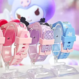 Sanrio นาฬิกาฉายภาพ นาฬิกาของเล่นเด็ก นาฬิกาการ์ตูน ของขวัญสำหรับเด็ก นาฬิกาซานริโอ้ ฉายแสงได้