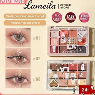 C.260.อายแชโดว์12สี LAMEILA พาเลทอายแชโดว์ 5265 กันน้ำ Palette ที่ทาตา