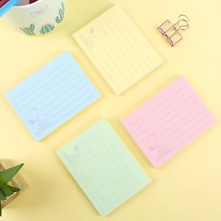 M&G กระดาษโน๊ตมีกาวในตัว "Snoopy & Woodstock" ขนาด 3"×3" และ 3"×4" มีเส้นบรรทัด มี 4 สี สีละ 20 แผ่น (ราคาต่อ 1 แพ็ค)