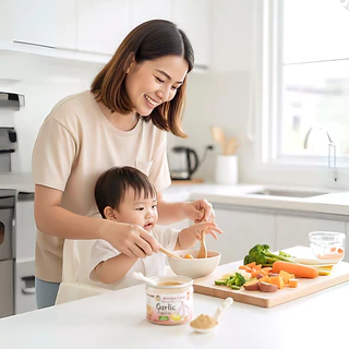 Good Babyfood ผงกระเทียม ผลิตภัณฑ์จากธรรมชาติ 100%
