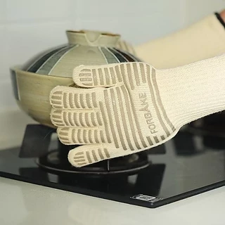 (ถูกที่สุด) ถุงมือทนความร้อนสูง260 องศา ถุงมือกันความร้อน FORBAKE คุณภาพส่งออกยุโรป อเมริกา