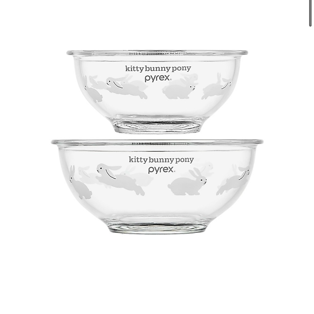 Pyrex x Kitty Bunny Pony / ชุดชามผสมแก้ว 2 ชิ้น
