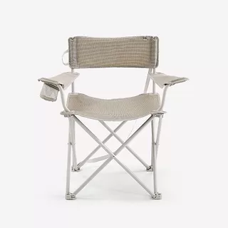 Decathlon Large Camping Folding Armchair - Xl เก้าอี้สนามพับได้สำหรับการตั้งแคมป์ขนาดใหญ่ รุ่น Xl - Beige