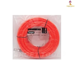 Target สายเติมลม สายปั๊มลม สายลมพร้อมใช้ ขนาด 5X8 ยาว (สีส้ม) มาพร้อมกับหัวต่อคอปเปอร์ 2 ด้าน