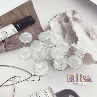 กระดุมมุก2รู สีสันไฮโซ 11.5mm/15mm/20mm resin button Z3134