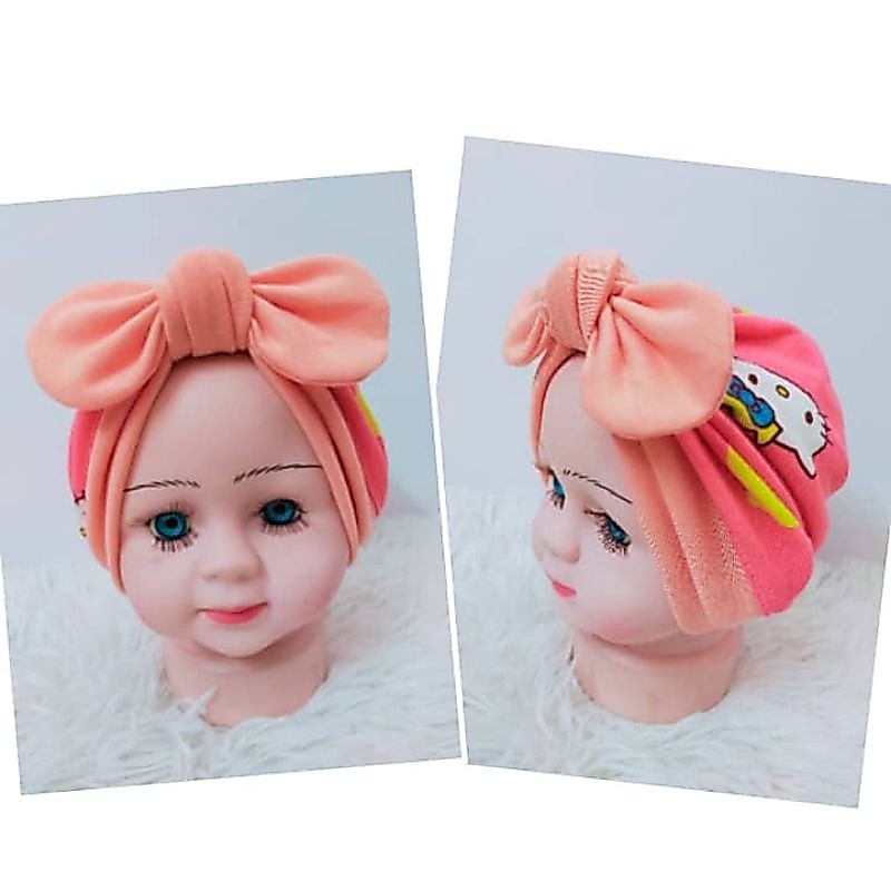 TURBAN BABY HELLO KITTY PINKY & ORANGE