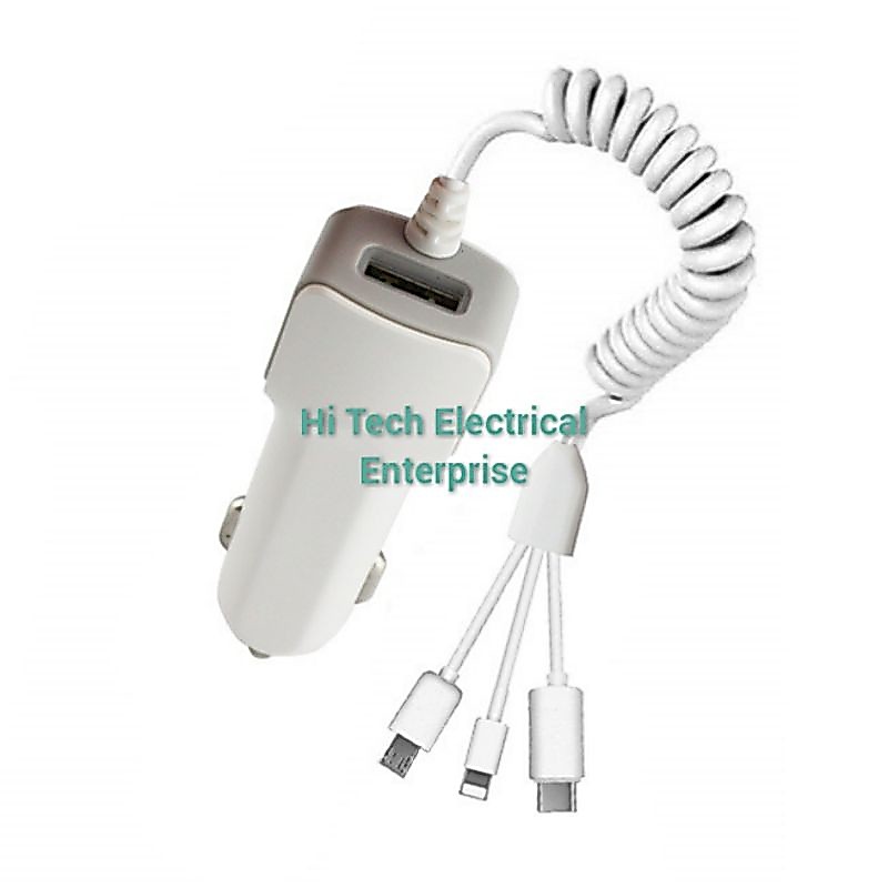 SGL 3 IN 1 USB CAR CHARGER 1 เมตร