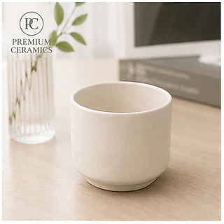 จานสีครีม จานเกาหลี จานสไตล์มินิมอล จานคาเฟ่ จานอาหาร ขนาด3.5-11นิ้ว (Set สีครีม) งานเซรามิกอย่าดี หนา ทนทาน