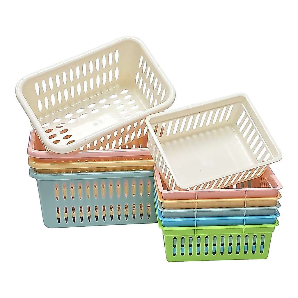 ตะกร้าพลาสติก ใส่ของอเนกประสงค์ แบบมินิมอล Life-pro รุ่น B-705 กับ B-706