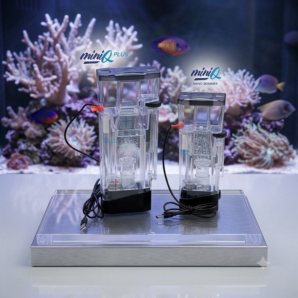 Skimmer Bubble magus Mini Q รุ่นใหม่เหมาะสำหรับตู้ปลาทะเล ขนาดตู้ไม่เกิน20นิ้ว ทำน้ำได้ 75ลิตร สกิมเ
