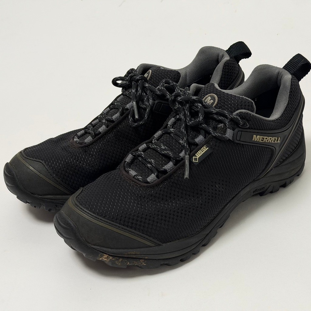 รองเท้าเดินป่า MERRELL GORE-TEX กันน้ำ สีดำ เบอร์8.5(42) พื้นVibram เอ้าดอร์ outdoor แบรนด์MERRELL ม