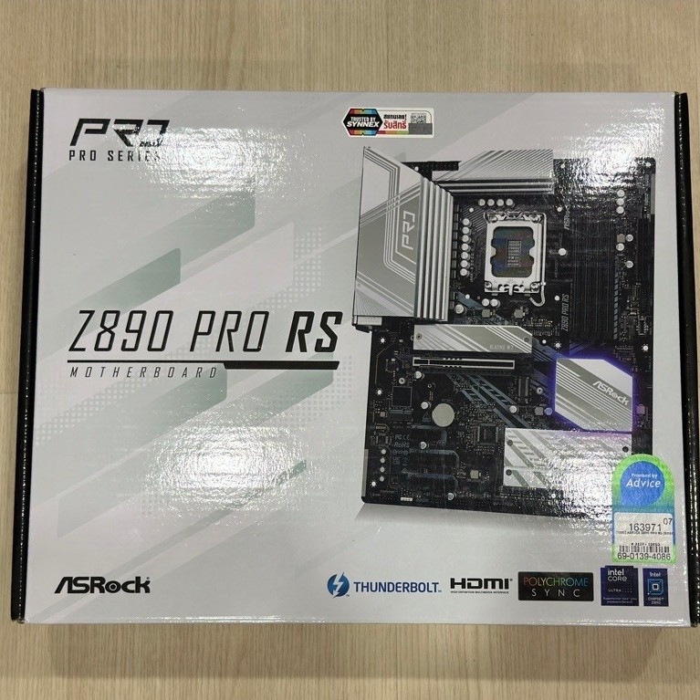 MAINBOARD (เมนบอร์ด) ASROCK Z890 PRO RS - INTEL SOCKET 1851 DDR5 ATX พร้อมใช้งาน (มีของพร้อมจัดส่ง)