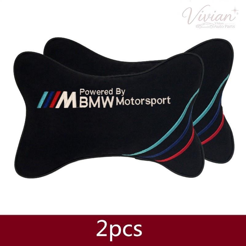 2pcs รถคอหมอนรถที่นั่ง Headrest สําหรับ BMW E90 F30 F10 F34 G20 G30 F15 F16 F48 F25 F26 X1 X3 X5 F20
