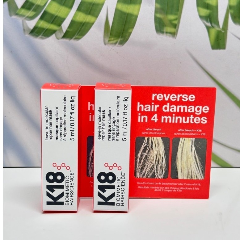 พร้อมส่ง k18 leave in molecular repair hair mask 5 ml