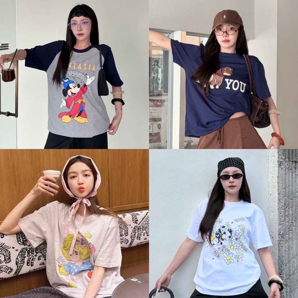 Nothing house เสื้อยืดโอเวอร์ไซส์ สกรีนลาย 🌷