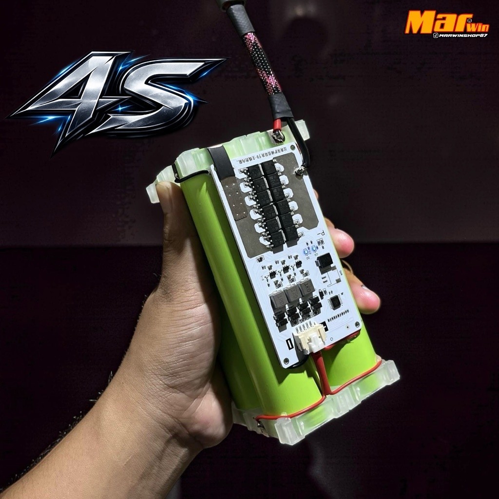 แบตเตอรี่ 4S LiFePO4 15Ah พร้อม Bms 50A Active Balance