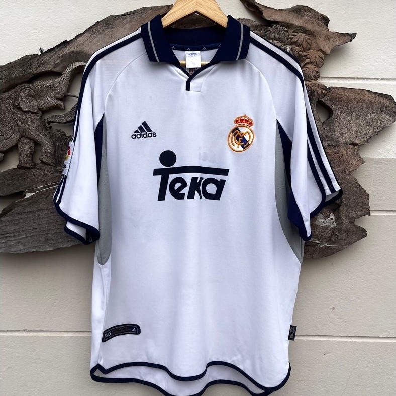 เสื้อฟุตบอลของแท้ Real Madrid 2000/01 Home Kits แท้💯