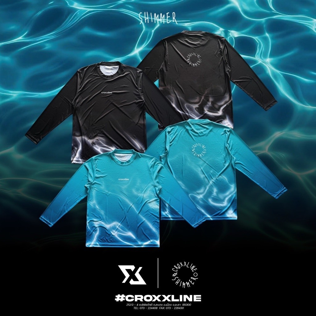 croxxline shimmer เสื้อยืดกีฬา น้ำหนักเบาสบาย คล่องตัวแห้งไว