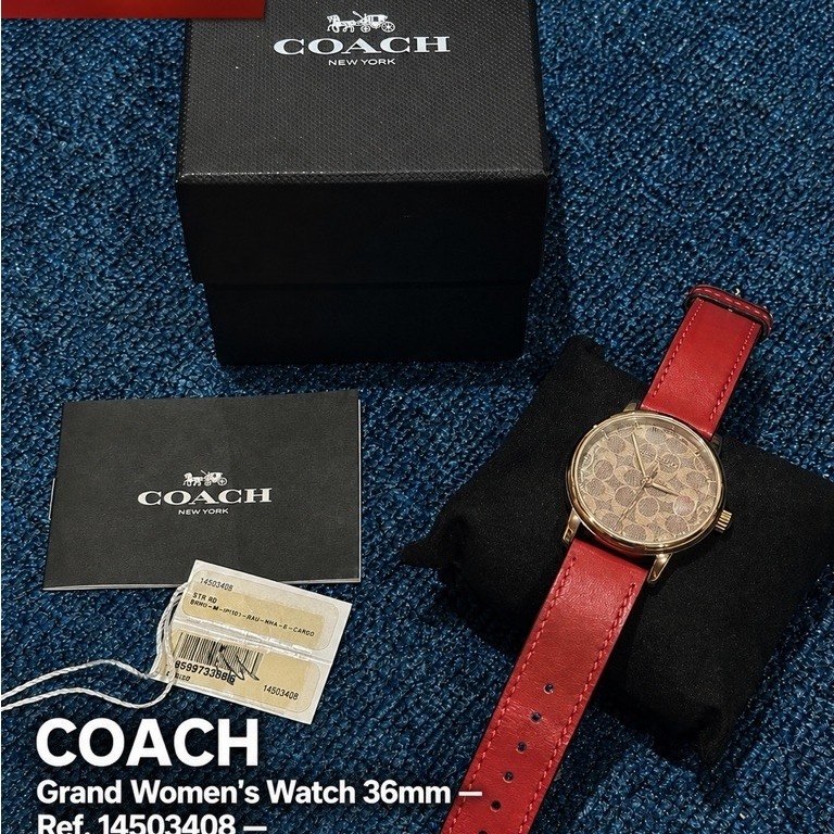 (ส่งต่อ) COACH นาฬิกาข้อมือ Grand Women’s Watch 36mm (14503408) สภาพดี