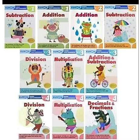 แบบฝึกหัดเลขKumon version english