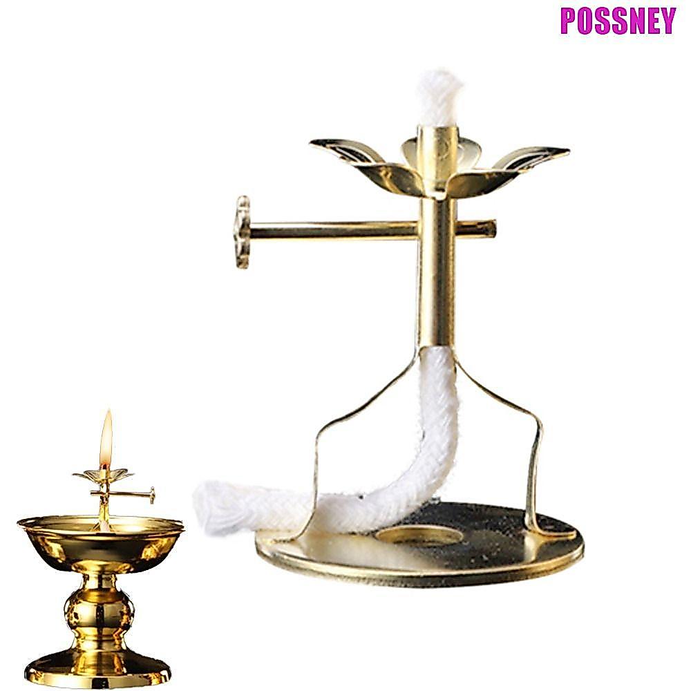 POSSNEY Wick Holder ทองเหลืองปรับโลหะผสม Lotus พร้อม Wick Stable Wick Base