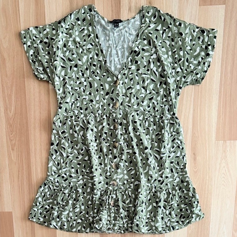 new look mini dress เขียว