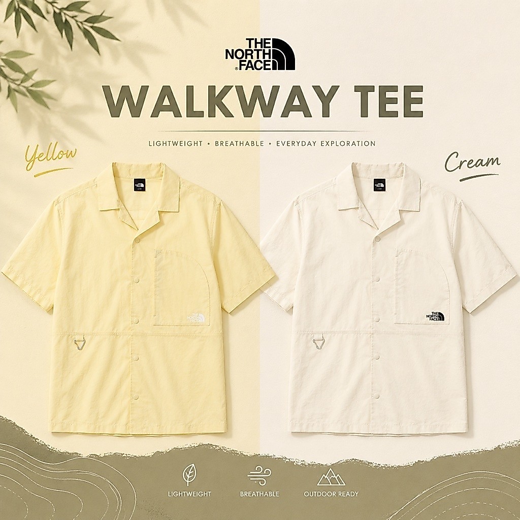 (พรี) The North Face 🇰🇷ลด 66% เสื้อ WALKWAY TEE