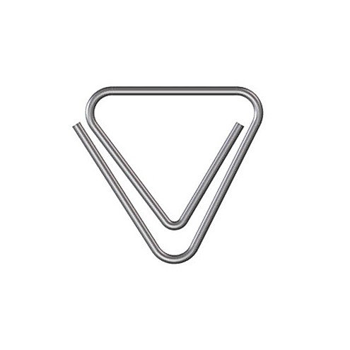 ZENITH CORNER CLIPS 815 Silver (B608158000) / คลิปหนีบกระดาษสามเหลี่ยม สีเงิน แบรนด์ ZENITH จากประเทศอิตาลี — صورة 2