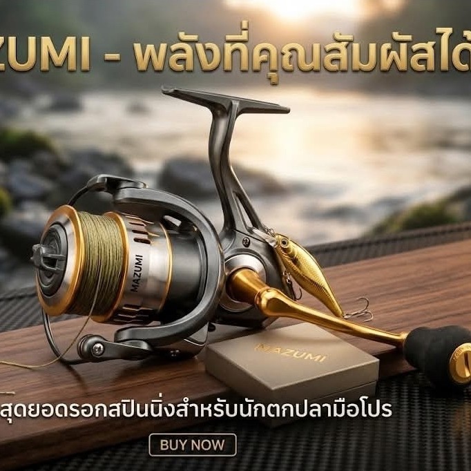 รอกสปิ้น MAZUMI รุ่น ZB (ระบบวันเวย์)