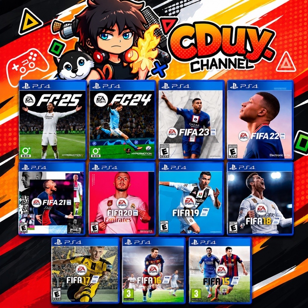 แผ่นเกมบอล FIFA 16 - FC25 PS4 PS5 เล่นได้ 1-4 คน (Eng)