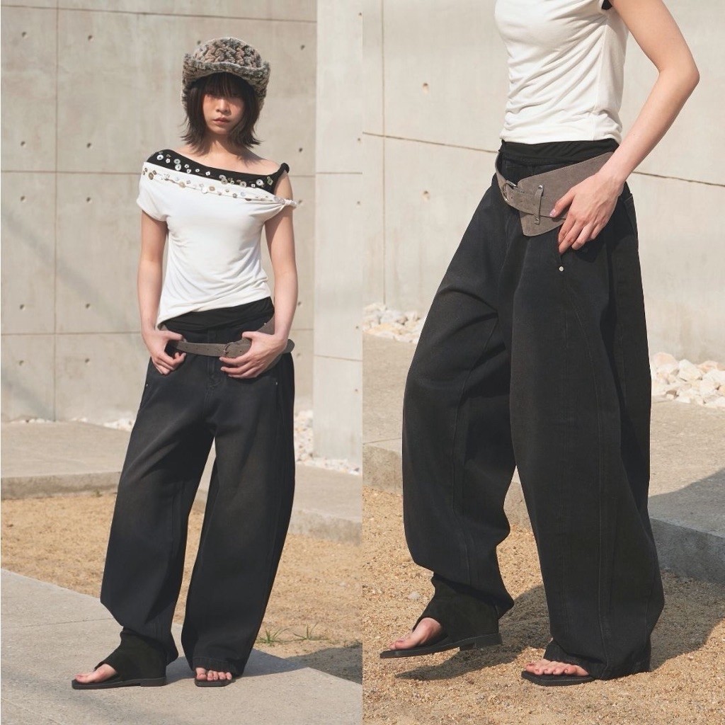 Amuse Bkk irene ijeans M Fade Black มือ 1