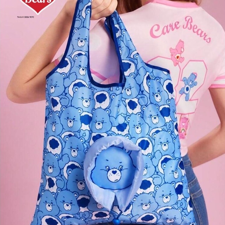 [พร้อมส่ง🇹🇭] ถุงผ้า Care Bears พับได้ ใส่ของได้เยอะ 100% Authentic