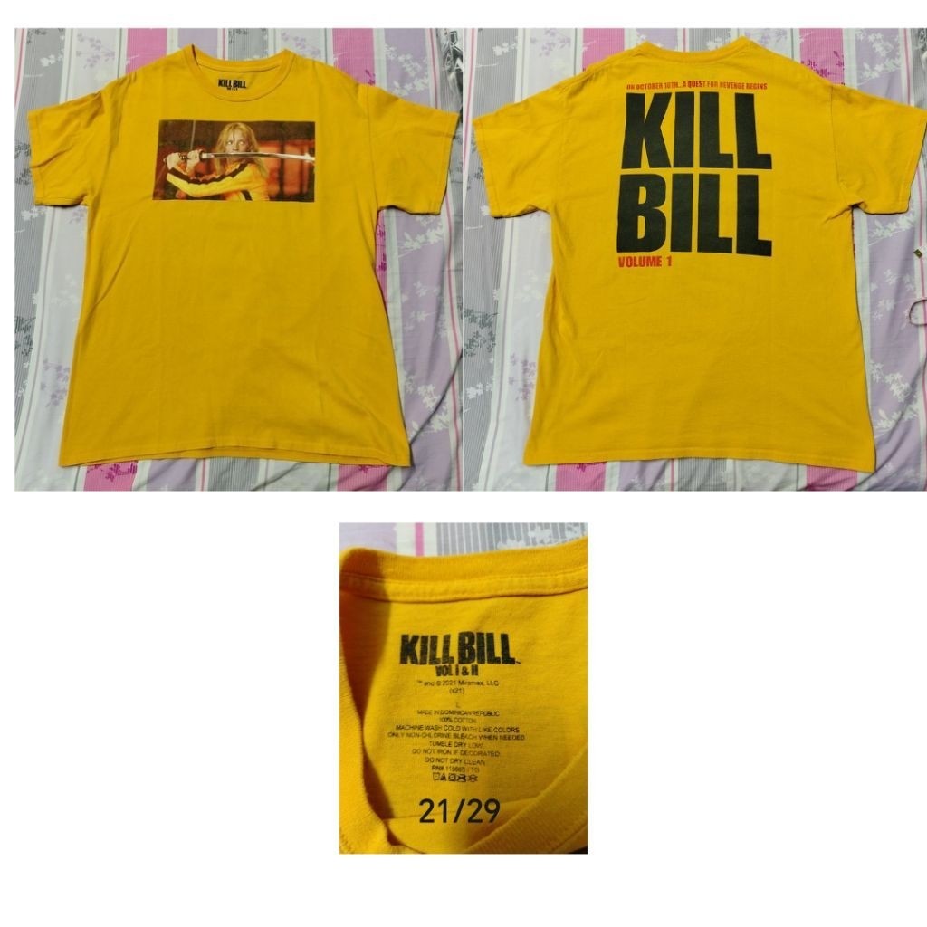 เสื้อยืด Kill Bill เหลือง