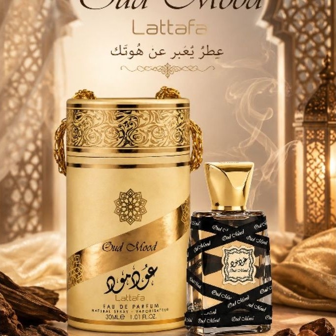 Oud mood lattafa perfume mini size 30ml