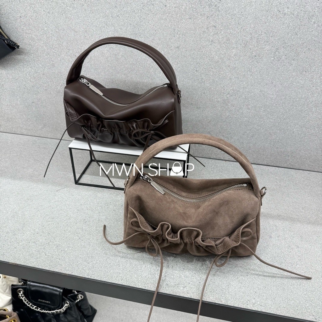 Charlesandkeith กระเป๋า reese s มีโค้ดลด20% สะพายข้าง พร้อมถุงผ้า ถุงกระดาษ ของแท้จากชอป