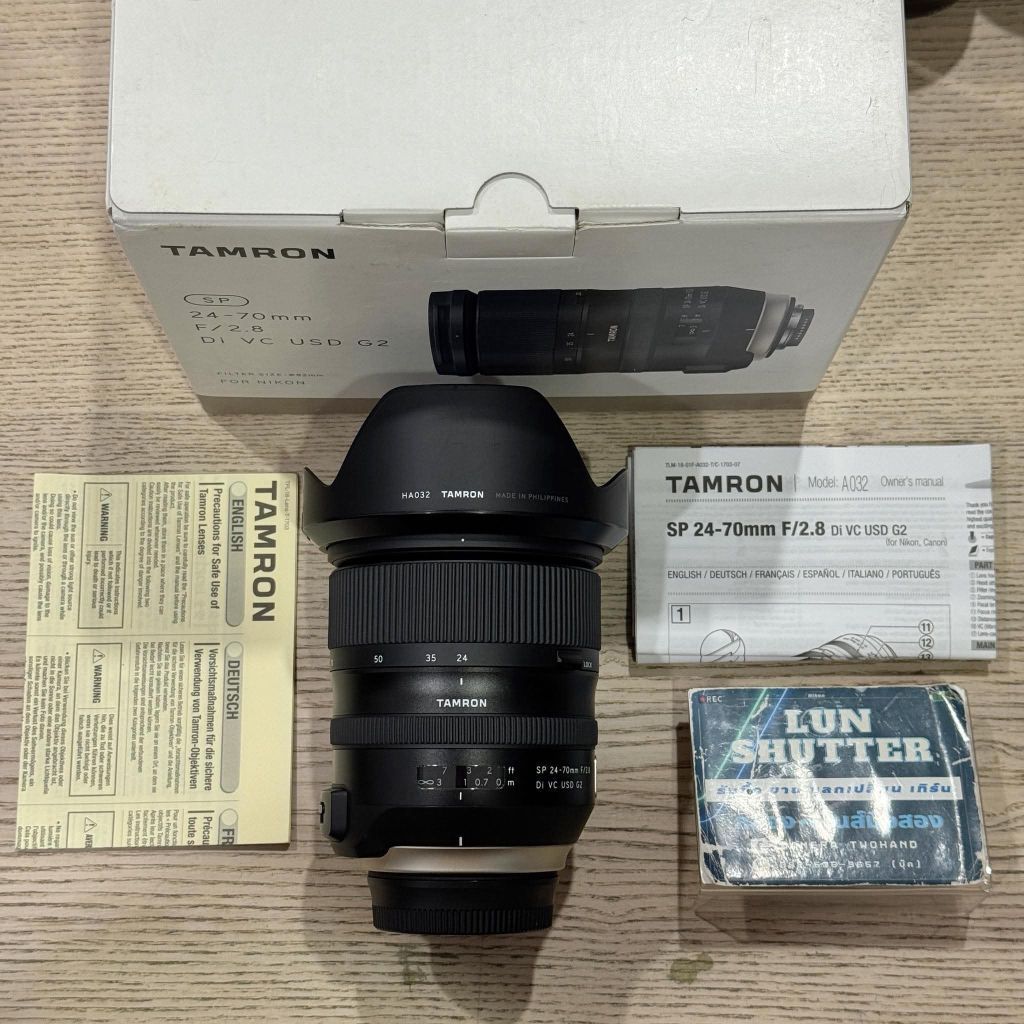 Tamron SP 24-70 F2.8 DI VC USD G2 (Nikon) อปกร.
