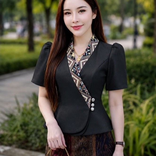 ผ้าฝ้าย เกรดดีสินค้าพร้อมส่งเสื้อผู้หญิง